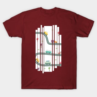 Cars driving illustration T-Shirt